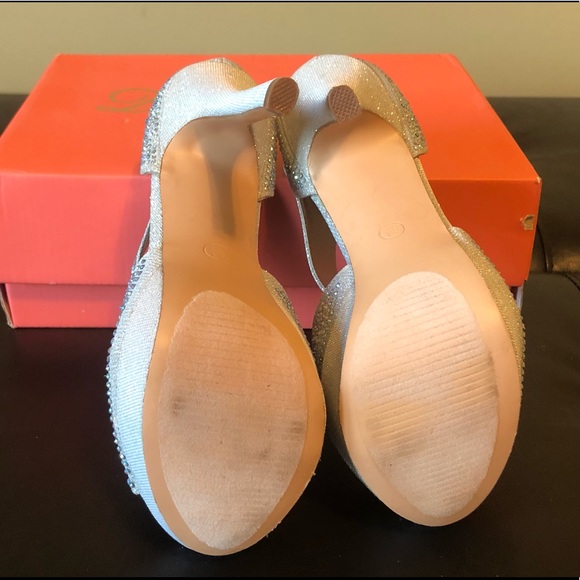 DeBlossom Collection Rhinestone Heels - Picture 7 of 8